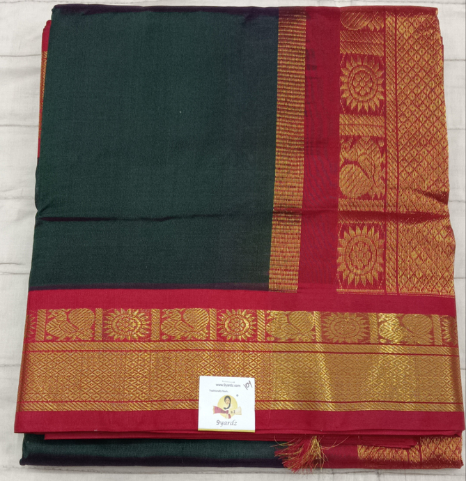 Pure silk cotton -Korvai 10yards madisar