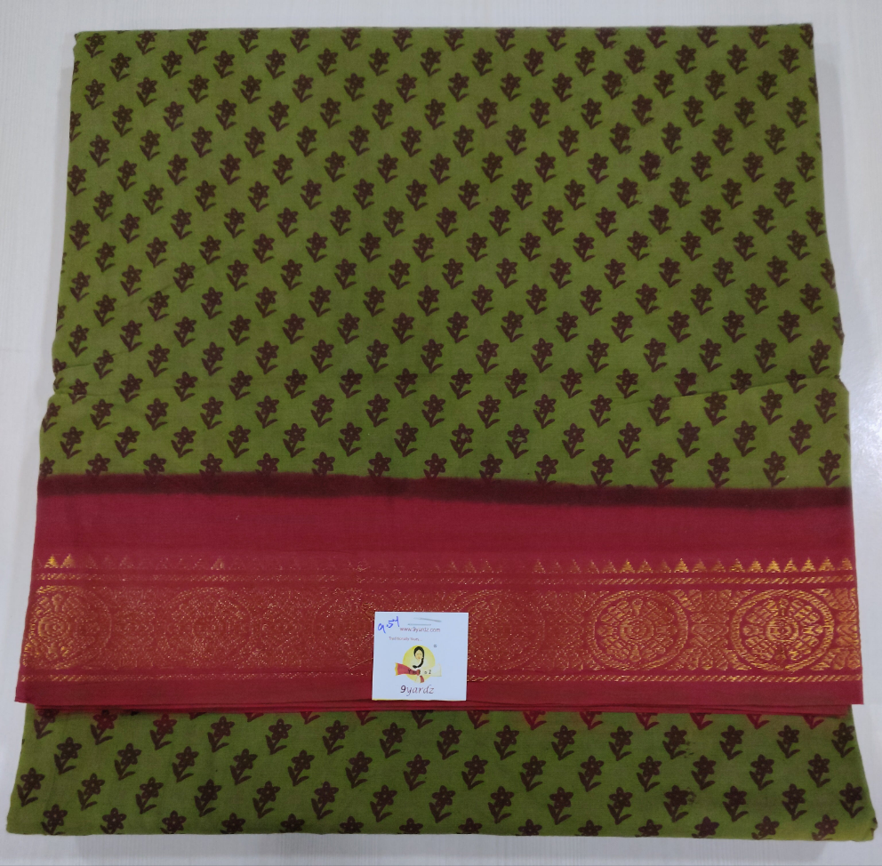 Sungudi cotton 9.5 yards madisar