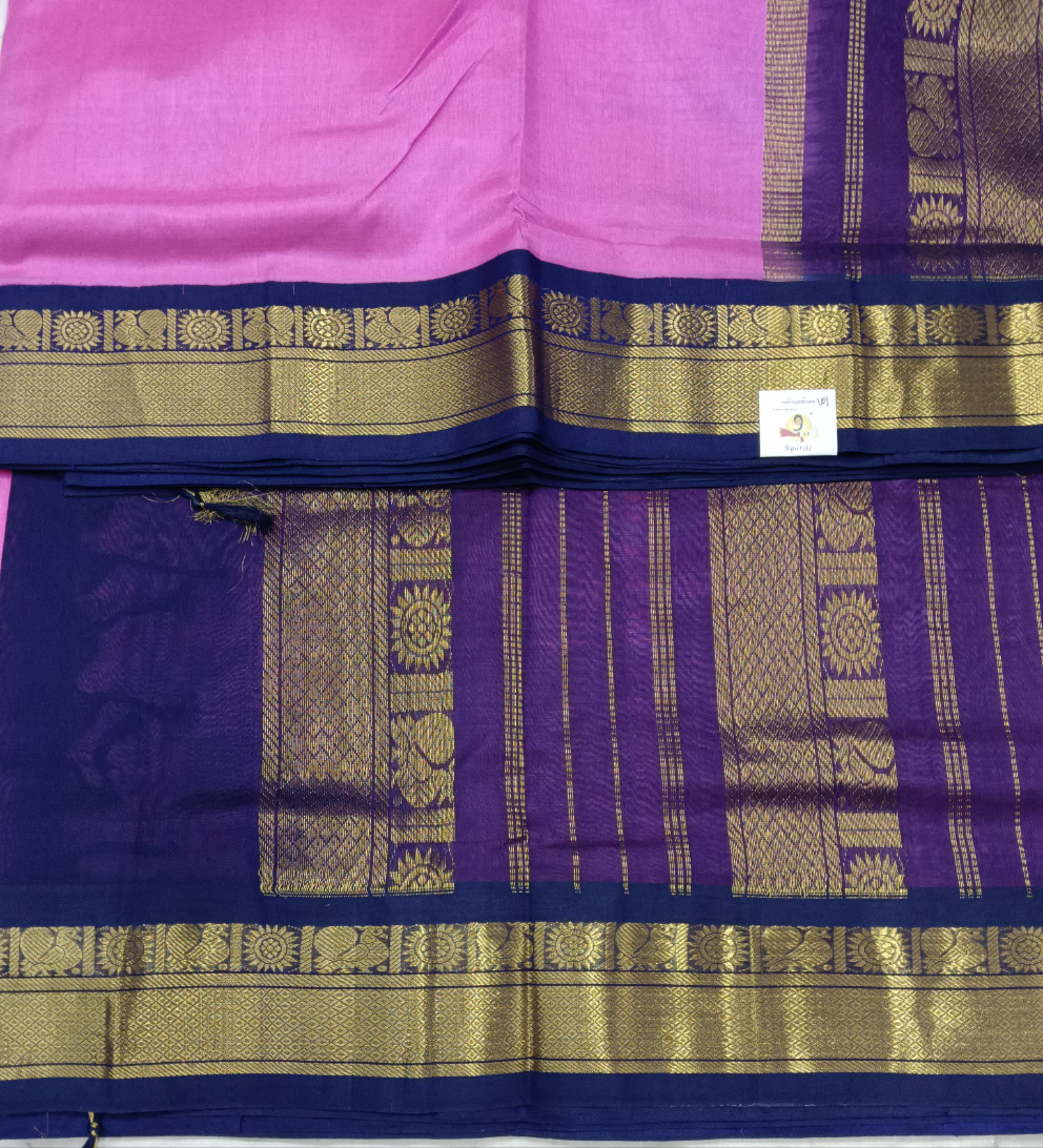 Pure silk cotton -Korvai 10yards madisar