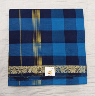 Chettinadu cotton checked 6 yardz