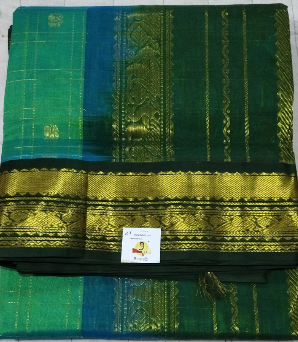 Pure silk cotton -Korvai 10yards madisar