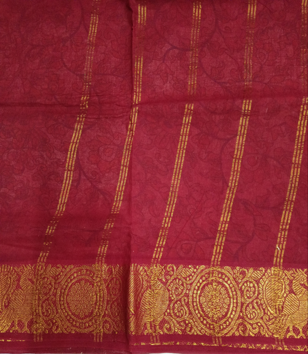 Kalamkari Printed Sungudi 10 yards