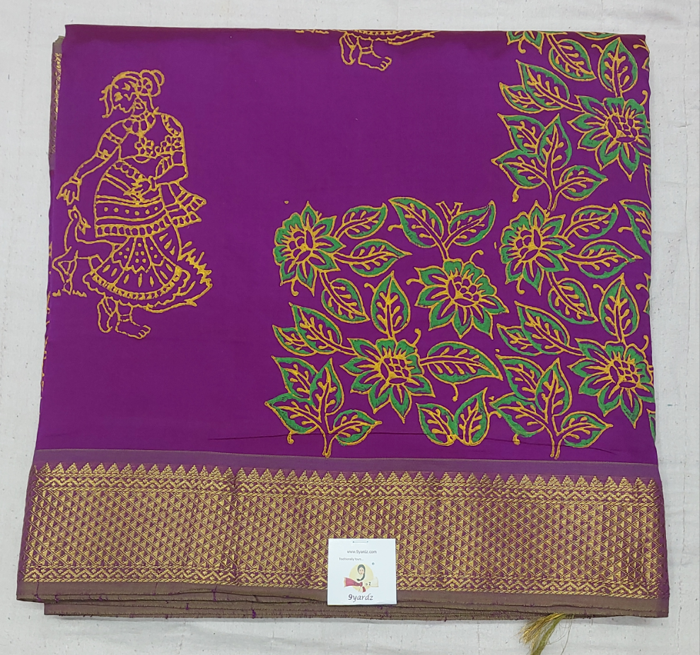 Semi Silk cotton printed Madisar