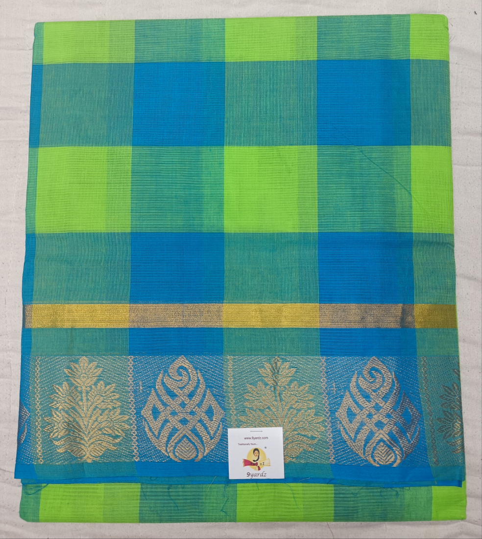 Chettinadu cotton checked 6 yardz