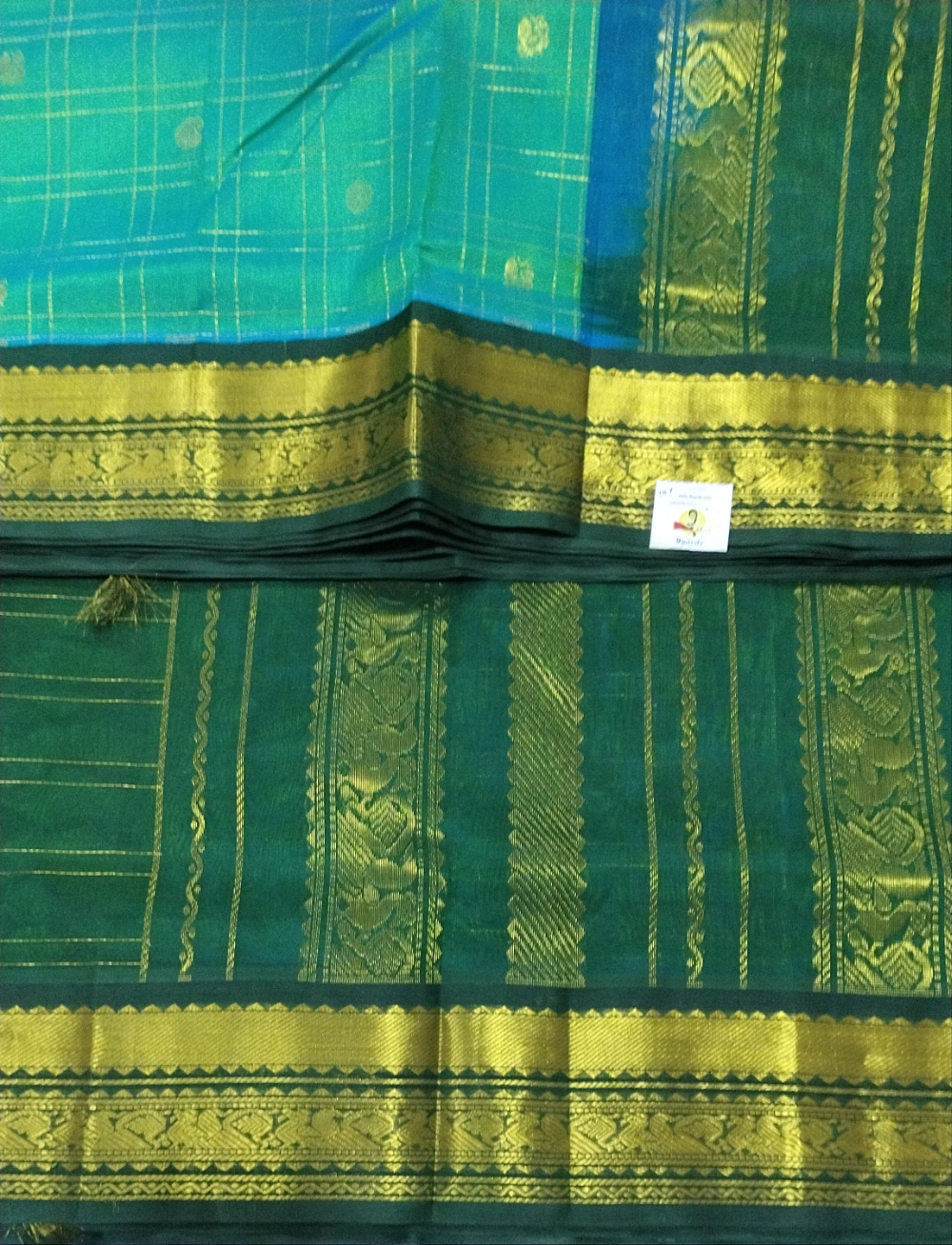 Pure silk cotton -Korvai 10yards madisar