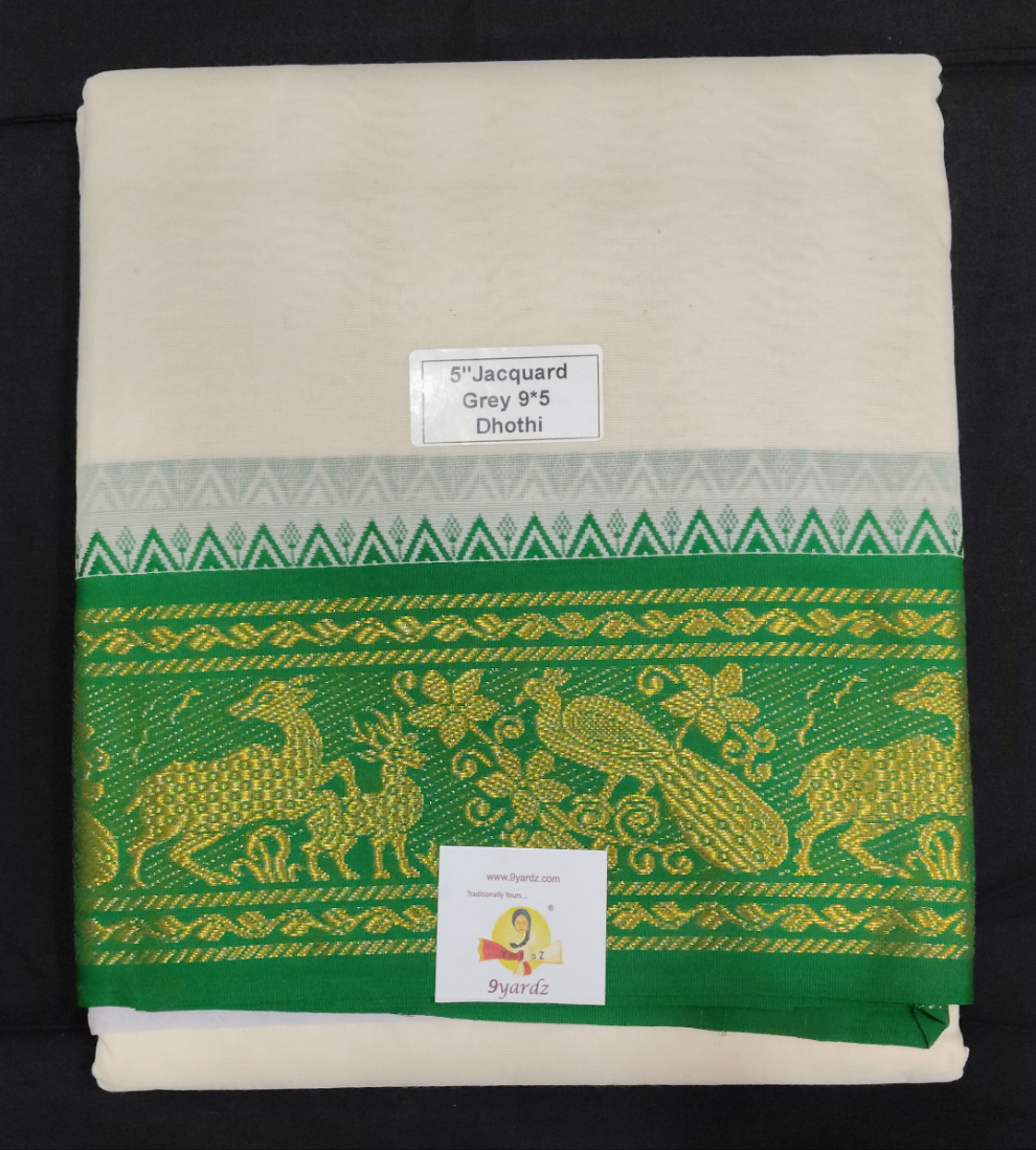 Cotton Dhothi Jacquard 9*5