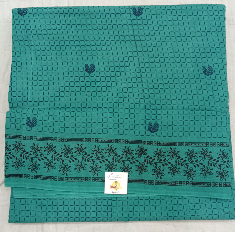 Sungudi cotton 10.5yards 49"