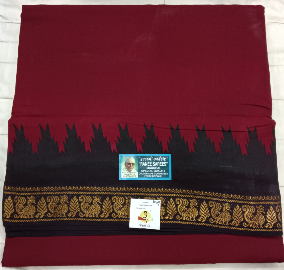 Ranee voyal saree 10.5yardz(9.5mtrs)