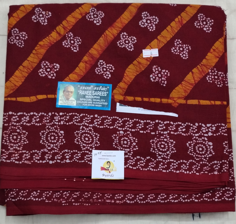 Ranee voyal saree 10.5yardz(9.5mtrs)