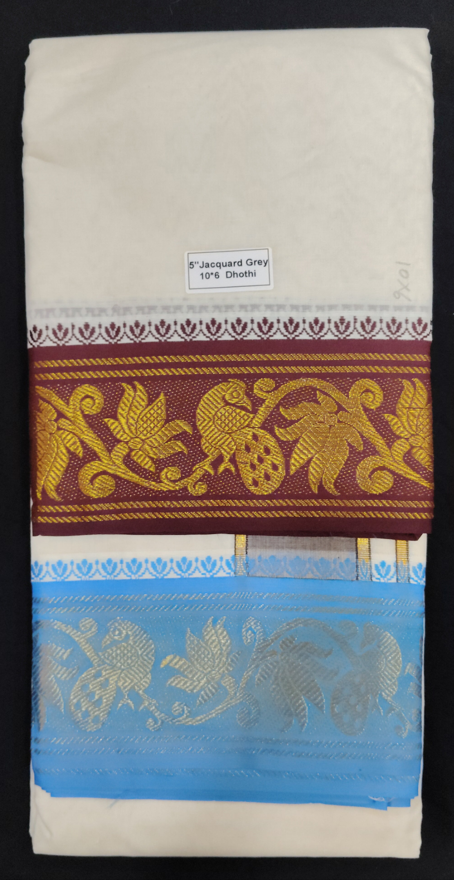 Cotton Dhothi Jacquard 10*6