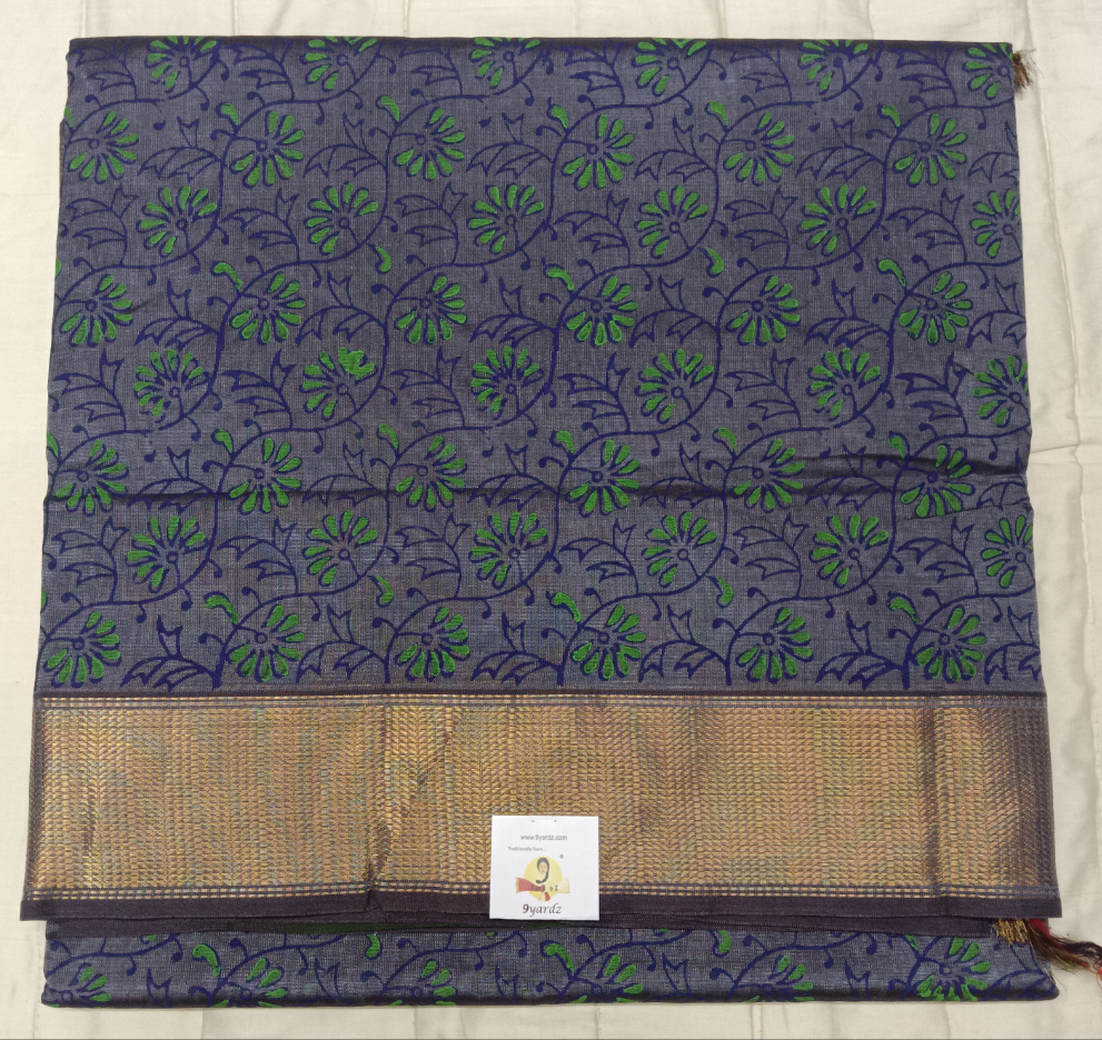 Pure silk cotton 10yards Printed madisar