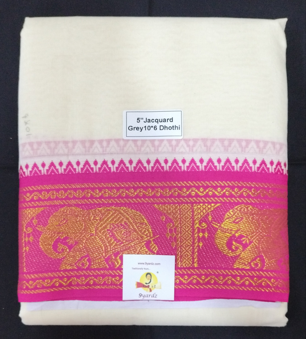 Cotton Dhothi Jacquard 10*6