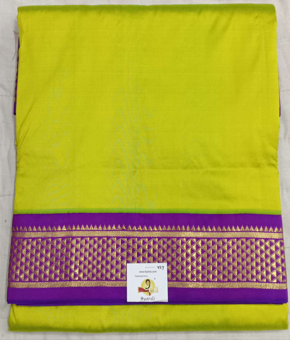 Pure silk 9.5yardz  saree