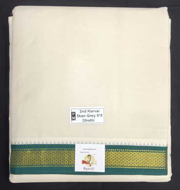 Pure cotton Muhurtham 5kann dhoti 9*5