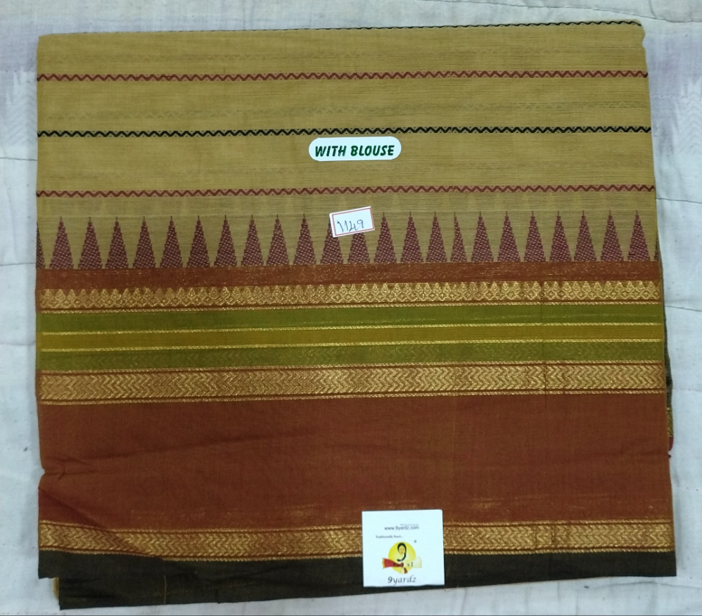 Chettinadu/ Karaikudi cotton 6 yards