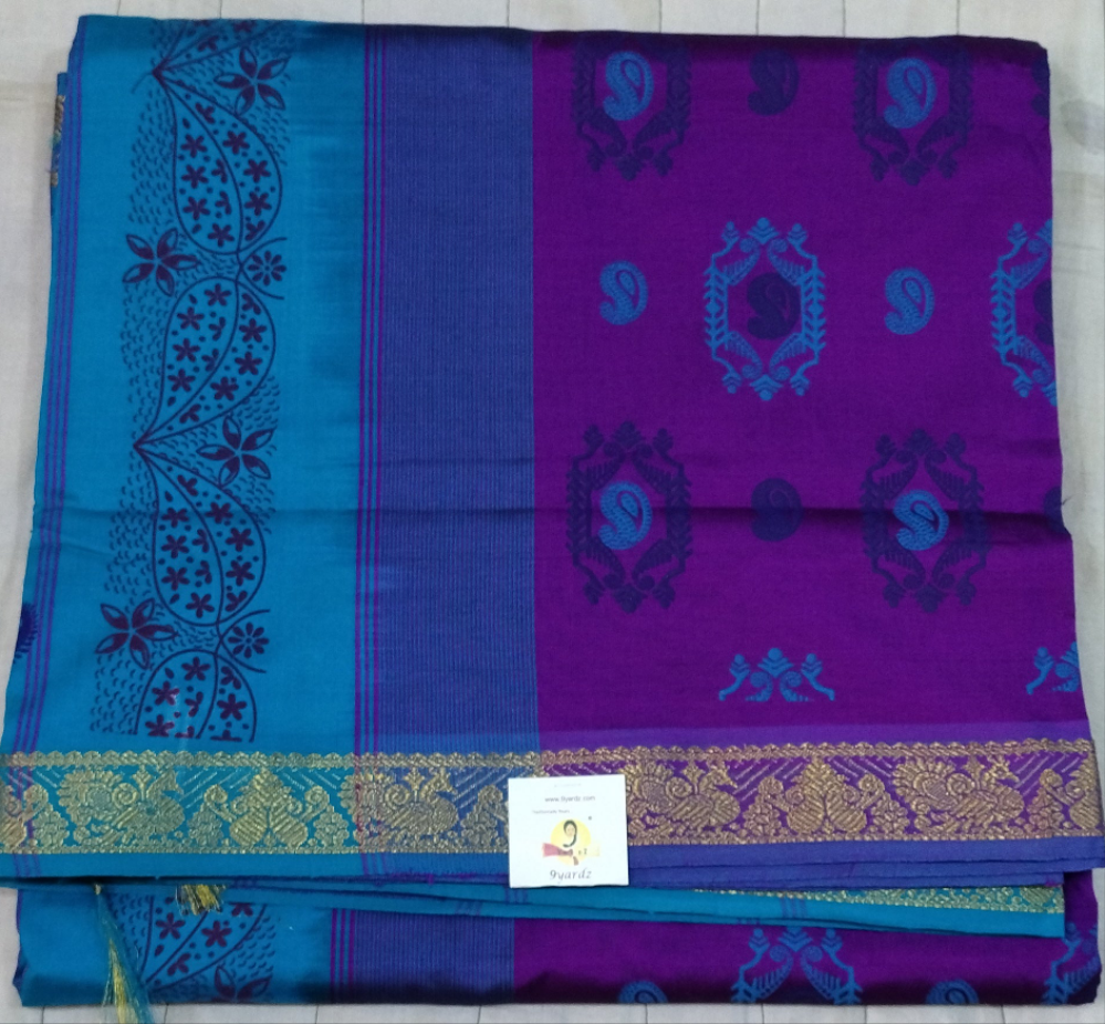 Semi Silk cotton printed 10yardz Madisar