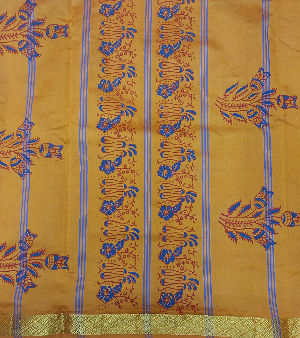 Semi Silk cotton printed Madisar