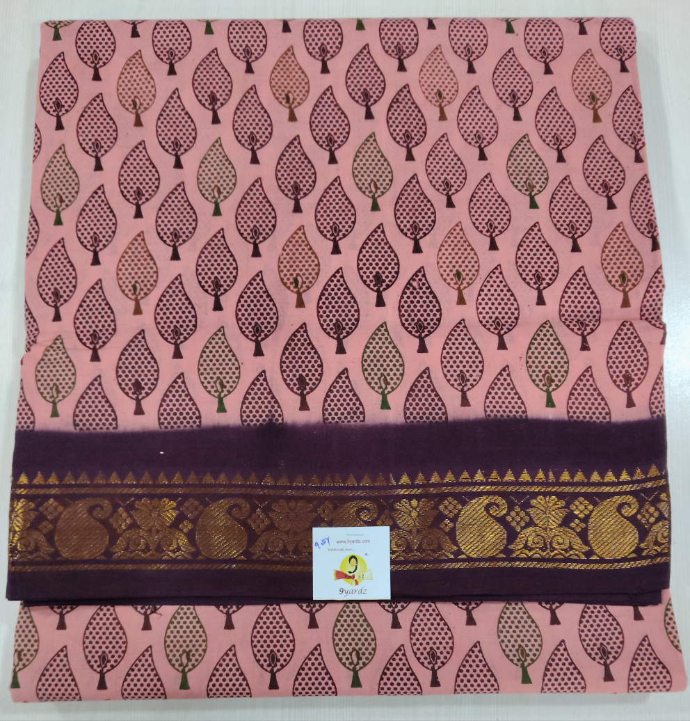 Sungudi cotton 9.5 yards madisar
