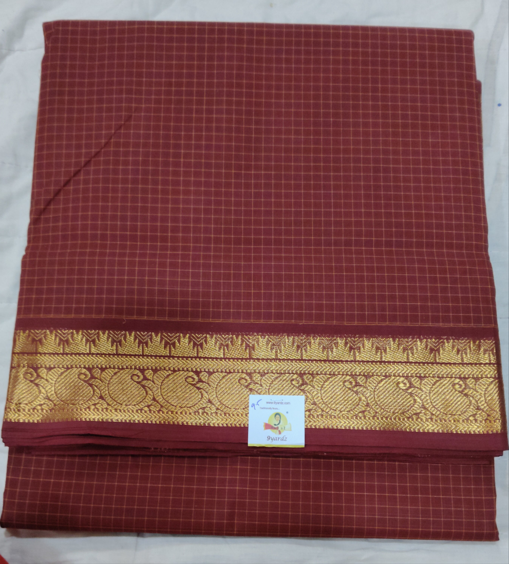 Chettinadu / Karaikudi cotton 9.5yards madisar
