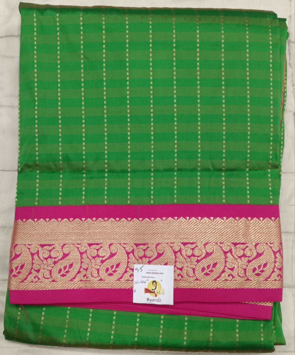 Poly silk 9.5yards checked madisar
