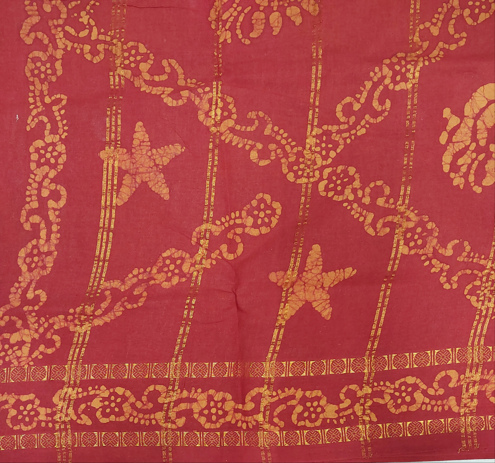 Sungudi Spray Printed 10.5 yards