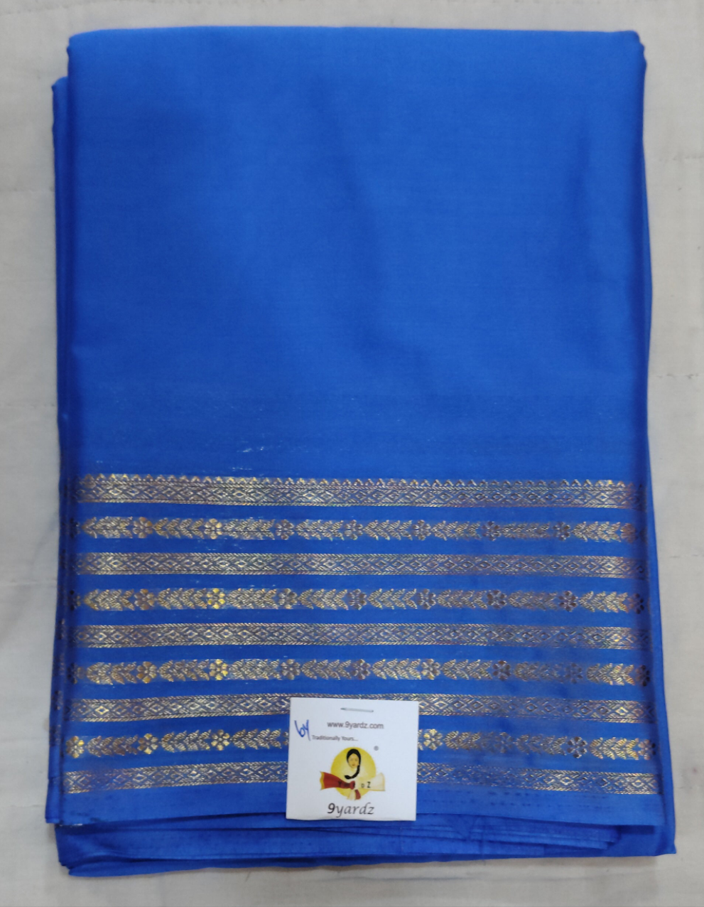 Synthetic Mysore silk 6yardz