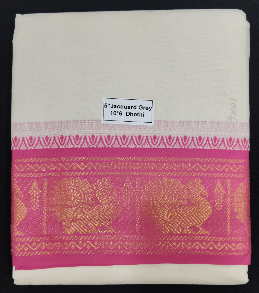 Cotton Dhothi Jacquard 10*6
