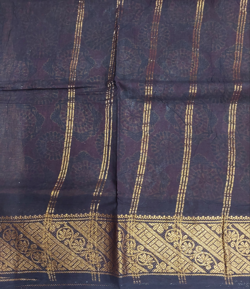Kalamkari Printed Sungudi 10 yards