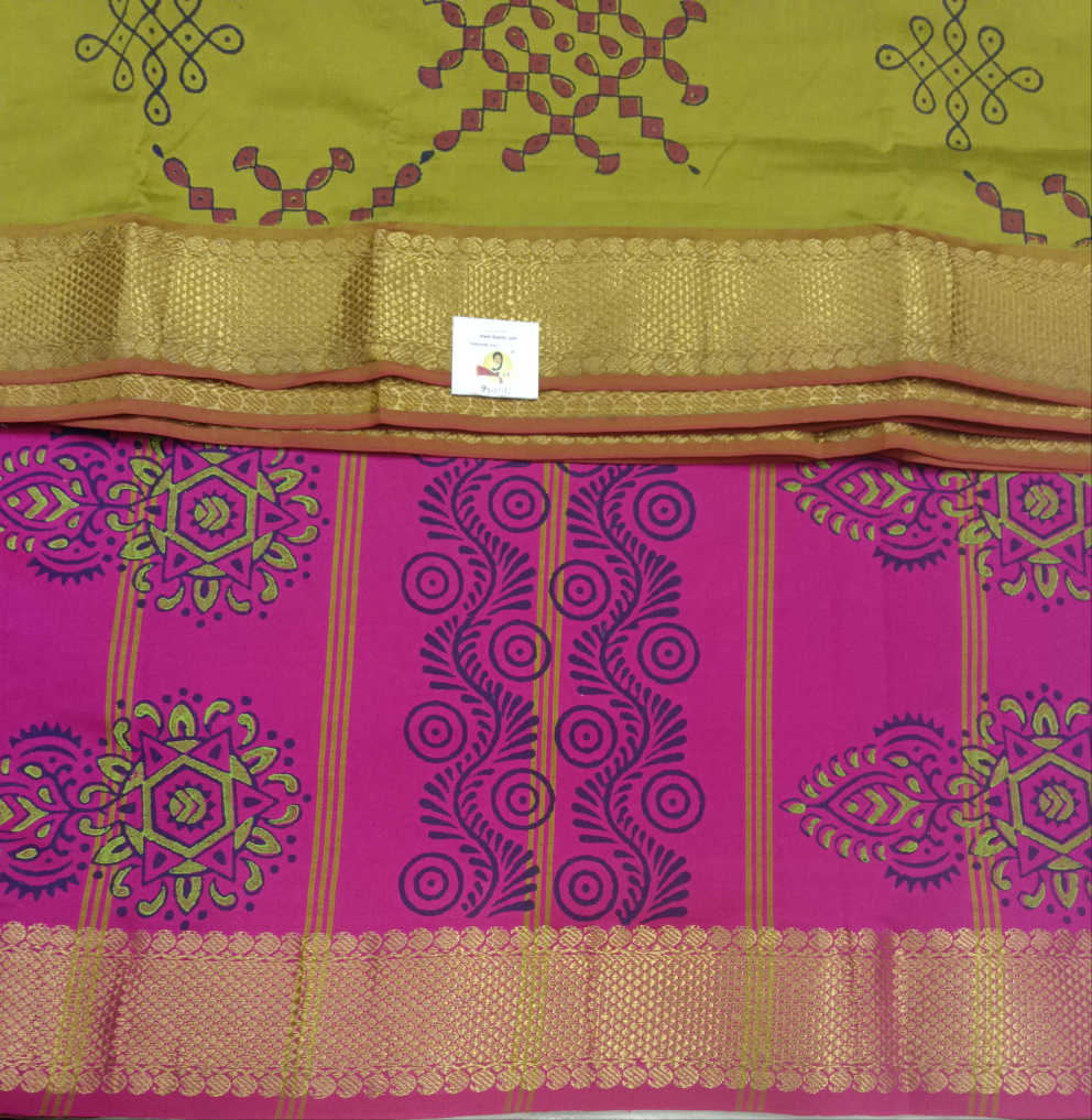 Semi Silk cotton printed Madisar