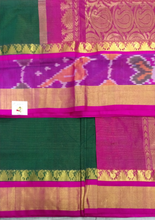 Load image into Gallery viewer, Korvai Silk Cotton Pochampalli 10yardz