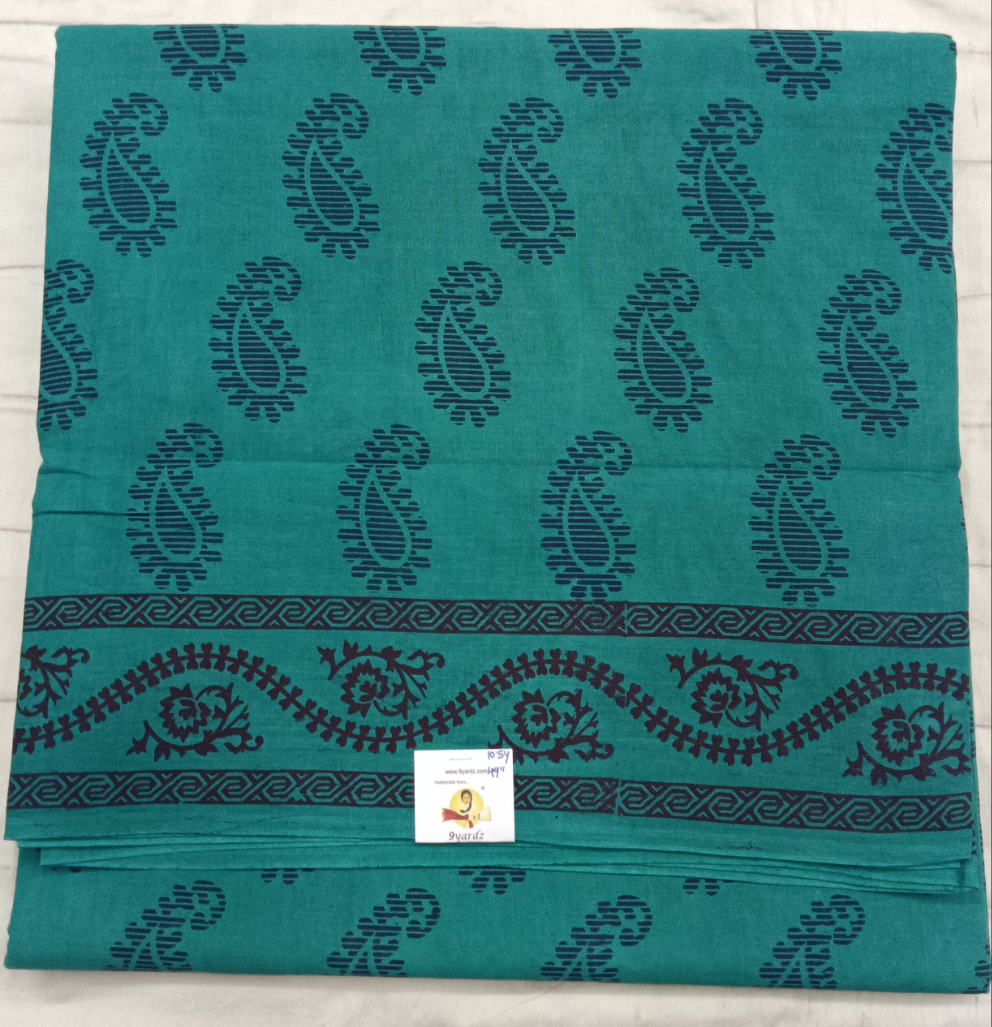 Sungudi cotton 10.5yards 49"