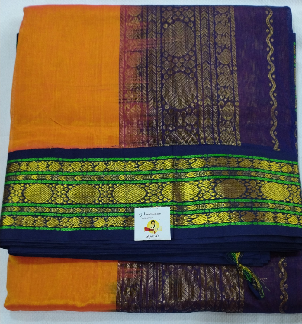 Pure silk cotton Korvai 12yardz