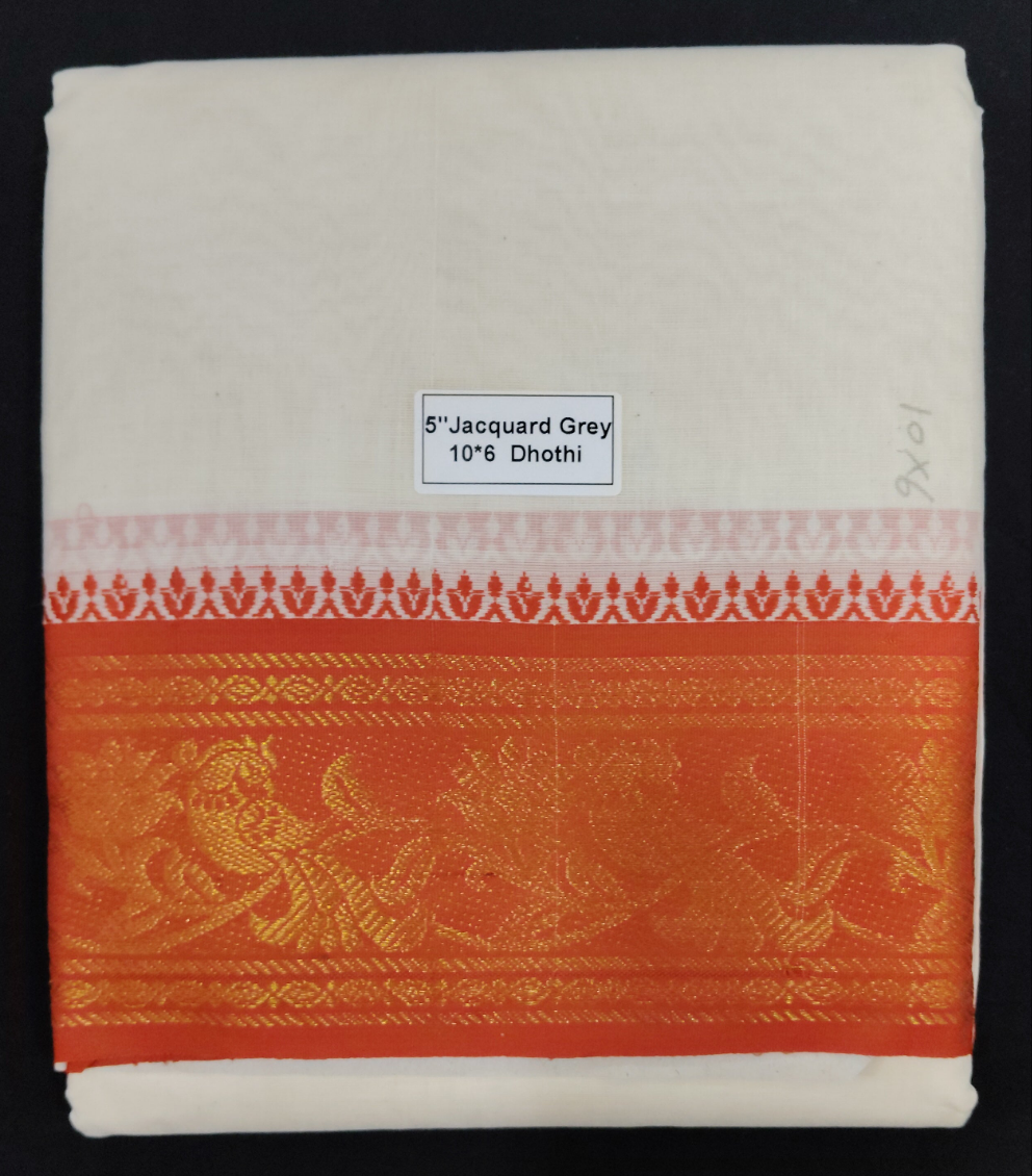 Cotton Dhothi Jacquard 10*6