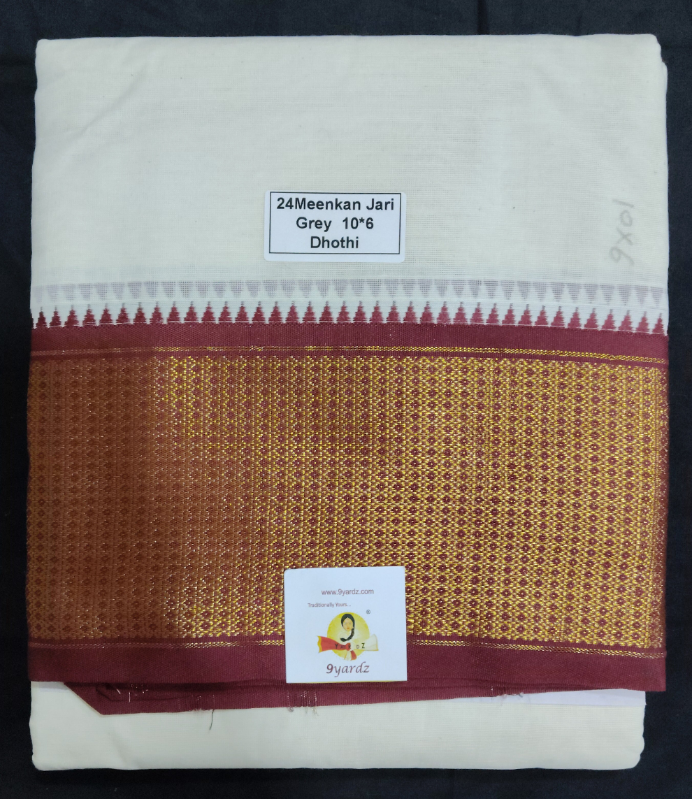 Cotton Dhothi Unbleached 10*6
