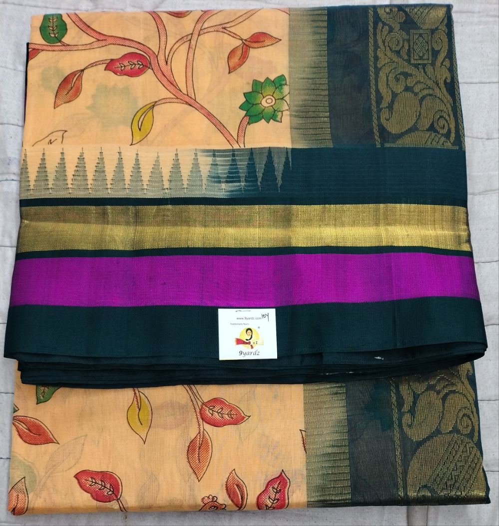Pure silk cotton -Korvai 10yards madisar