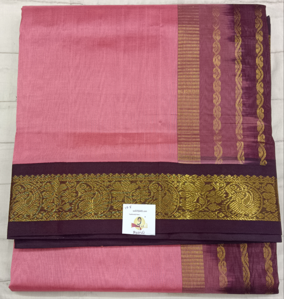 Pure silk cotton -Korvai 10yards madisar