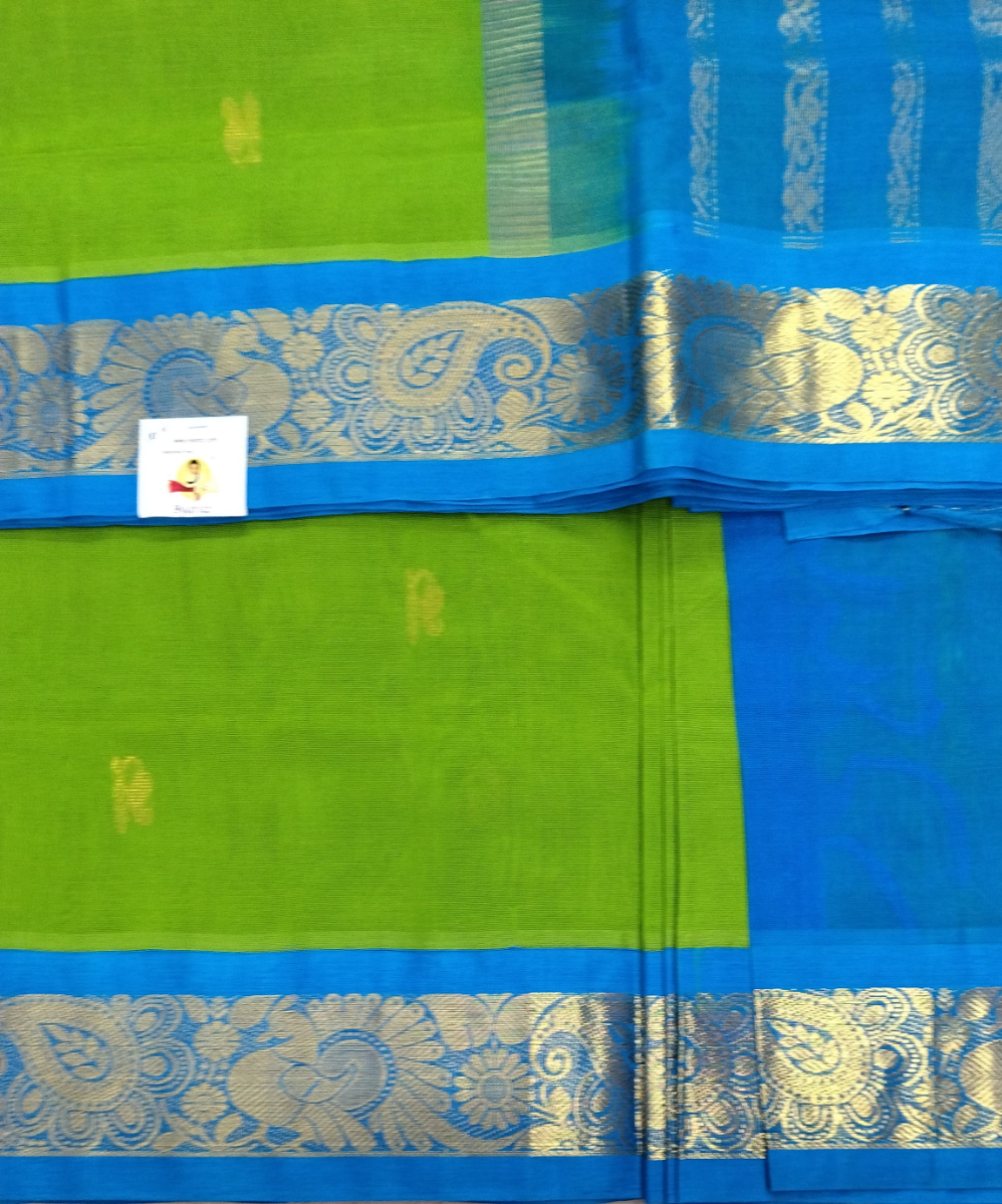 Pure silk cotton -Korvai 10yards madisar