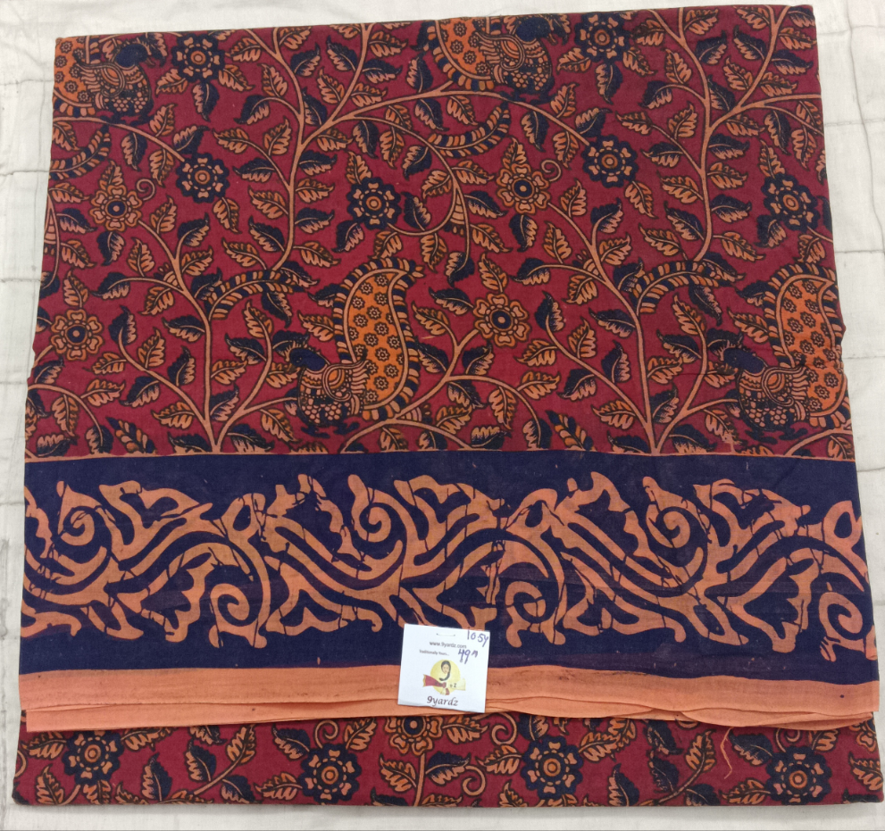 Sungudi cotton 10.5yards 49"