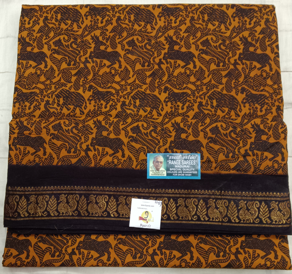 Ranee voyal saree 10.5yardz(9.5mtrs)
