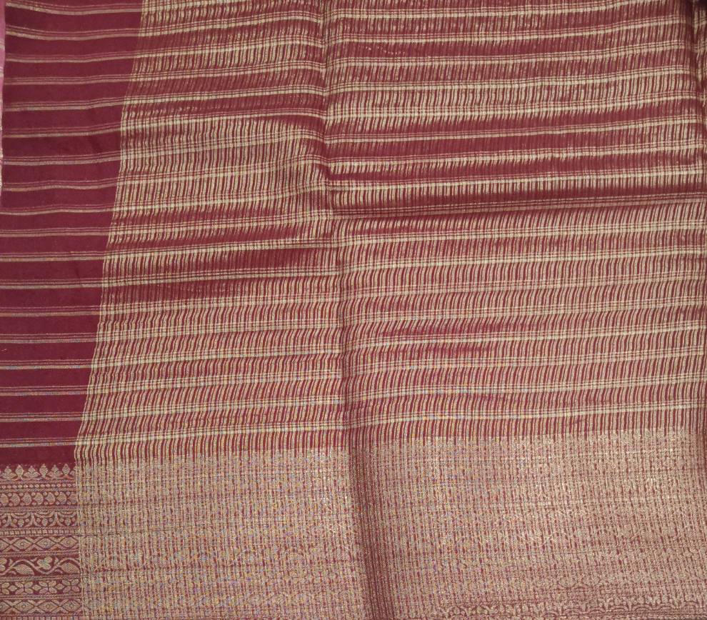 Mysore crepe silk checked (synthetic)