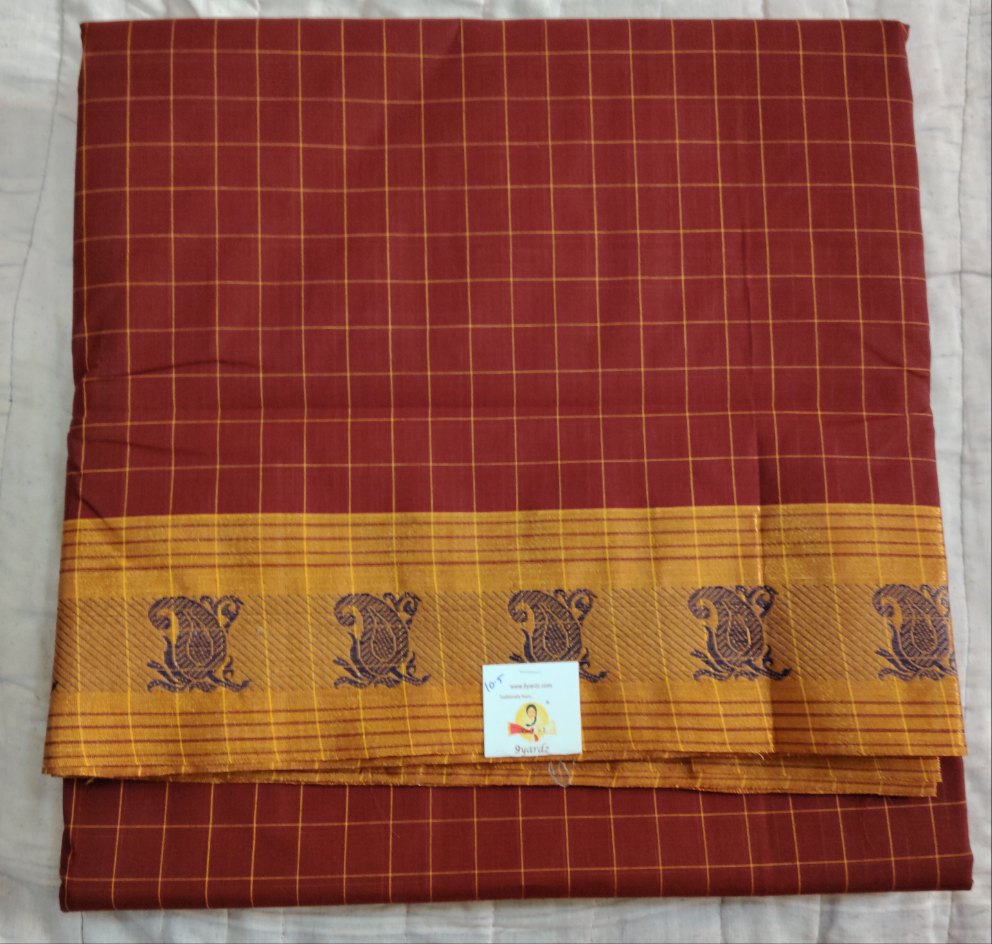 Chettinadu / Karaikudi cotton 10.5 yards madisar