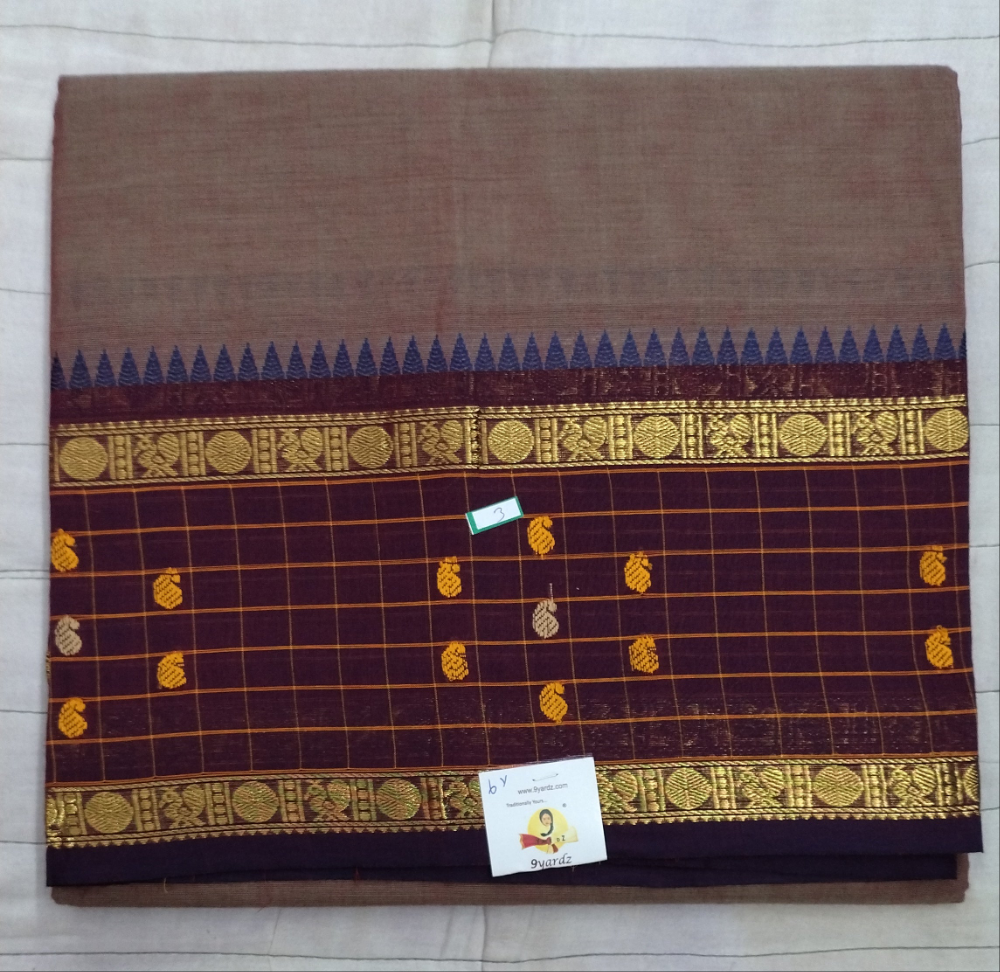Chettinadu/ Karaikudi cotton 6 yards