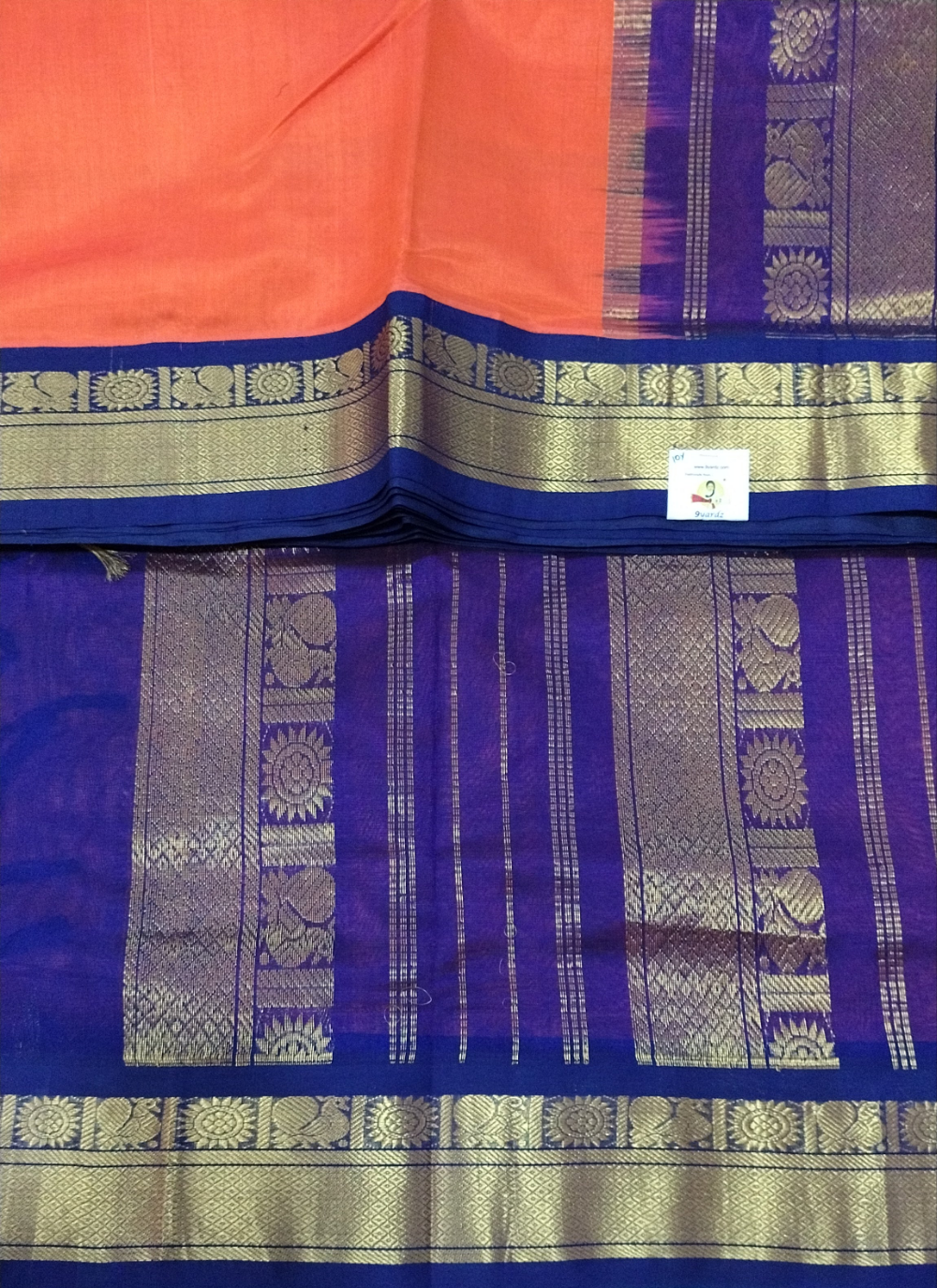 Pure silk cotton -Korvai 10yards madisar