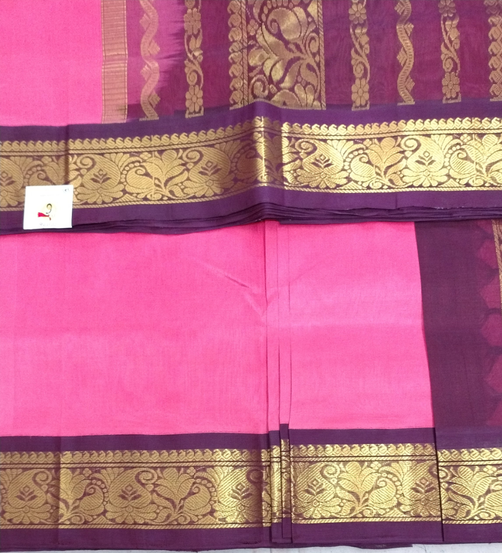 Pure silk cotton -Korvai 10yards madisar