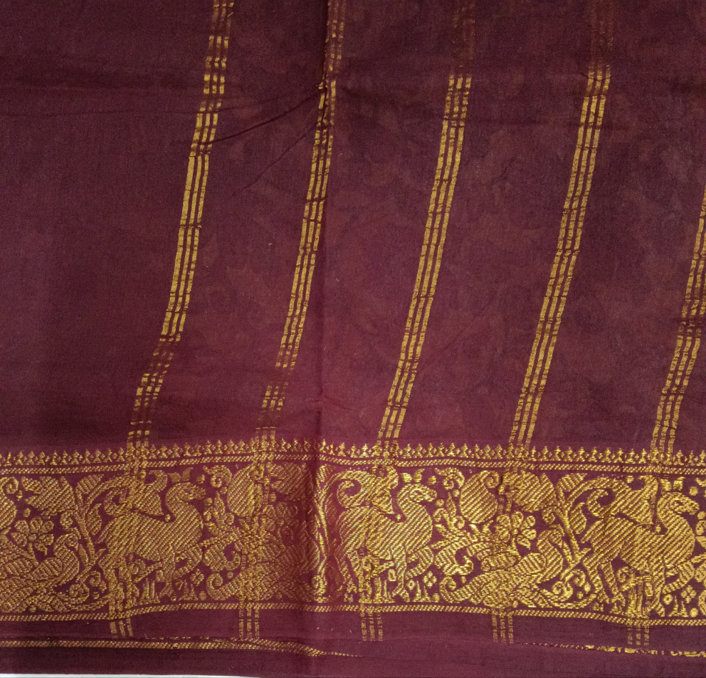Kalamkari Printed Sungudi 10 yards