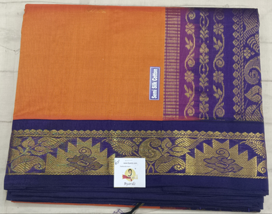Semi silk Plain Korvai 6Yards