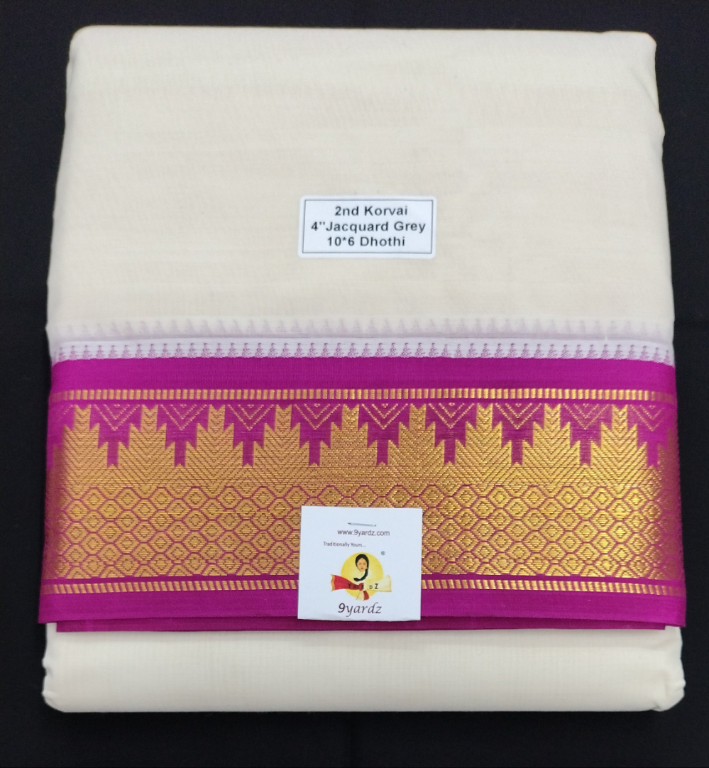 Pure cotton Muhurtham dhoti 10*6