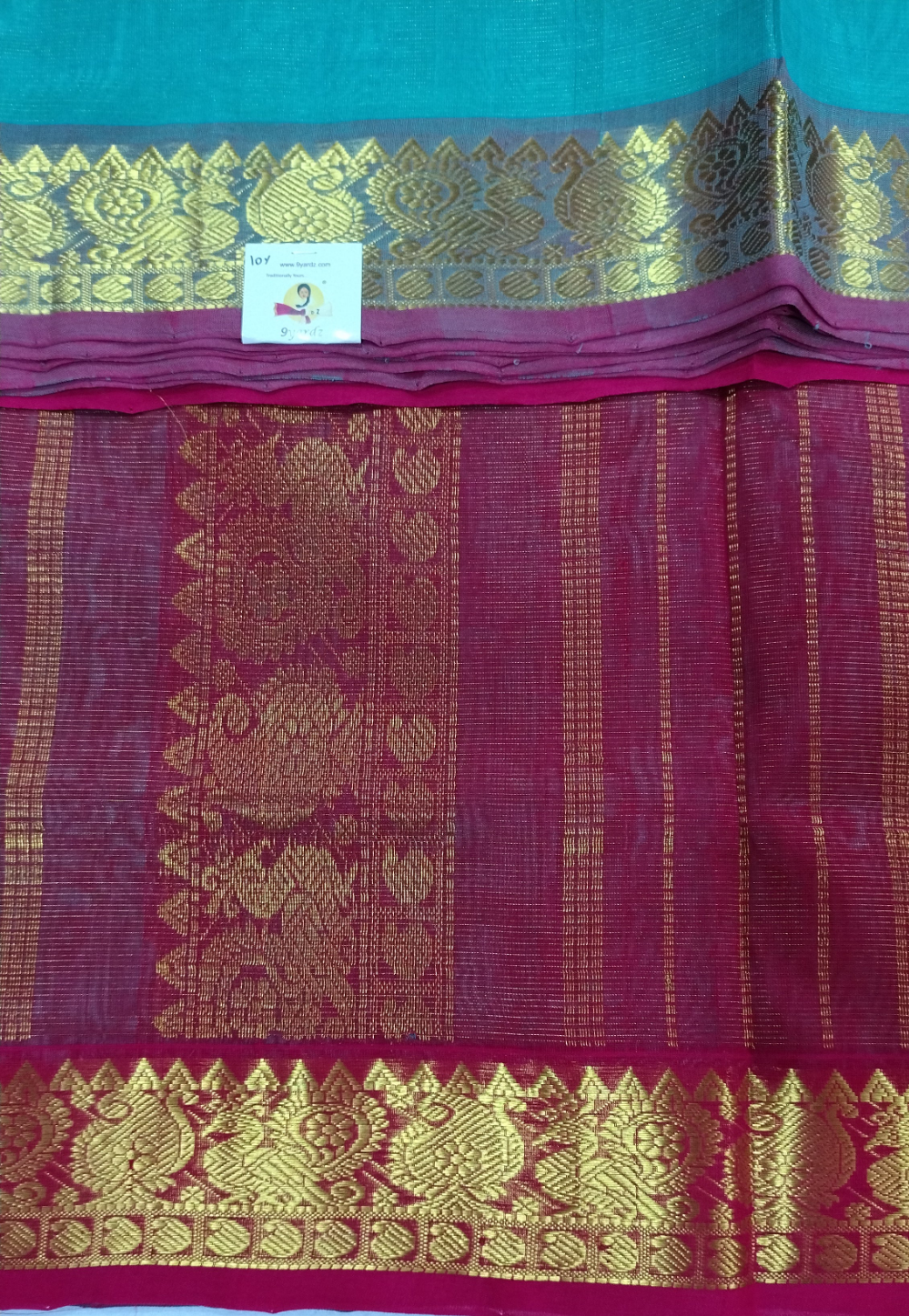 Pure silk cotton Vairaoosi 10yards madisar