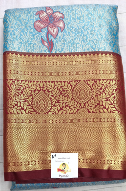 Art silk 6yardz sarees