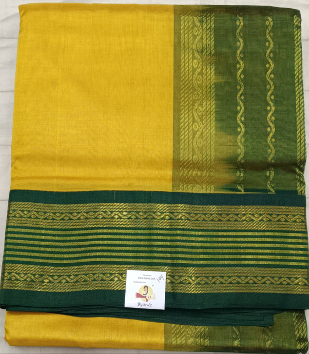 Pure silk cotton -Korvai 10yards madisar
